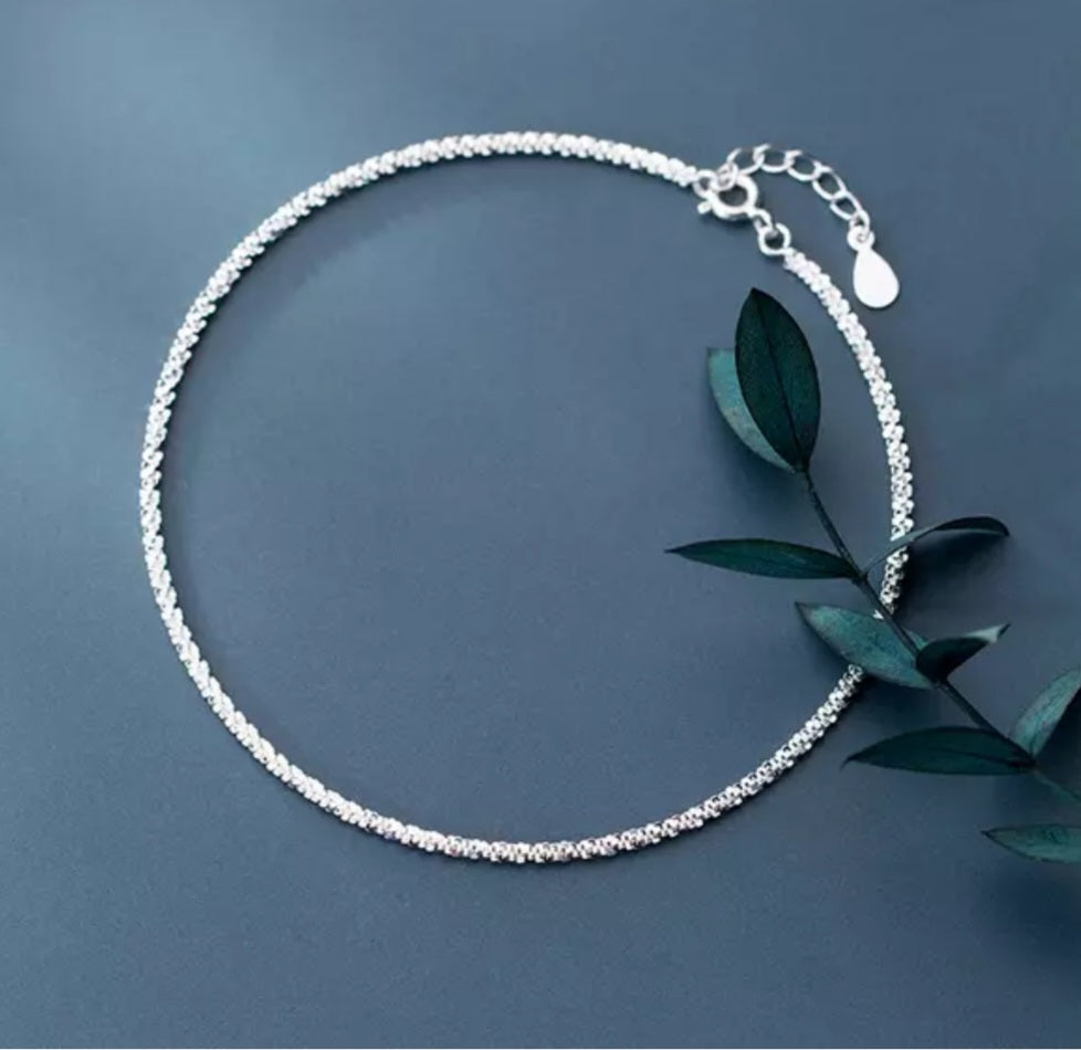 925 Sterling Silver Anklet Bracelet