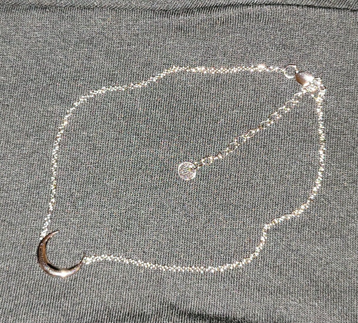 Moon Sterling Silver Anklet