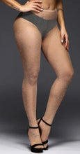 Load image into Gallery viewer, Rhinestone Mesh Nylons Beige
