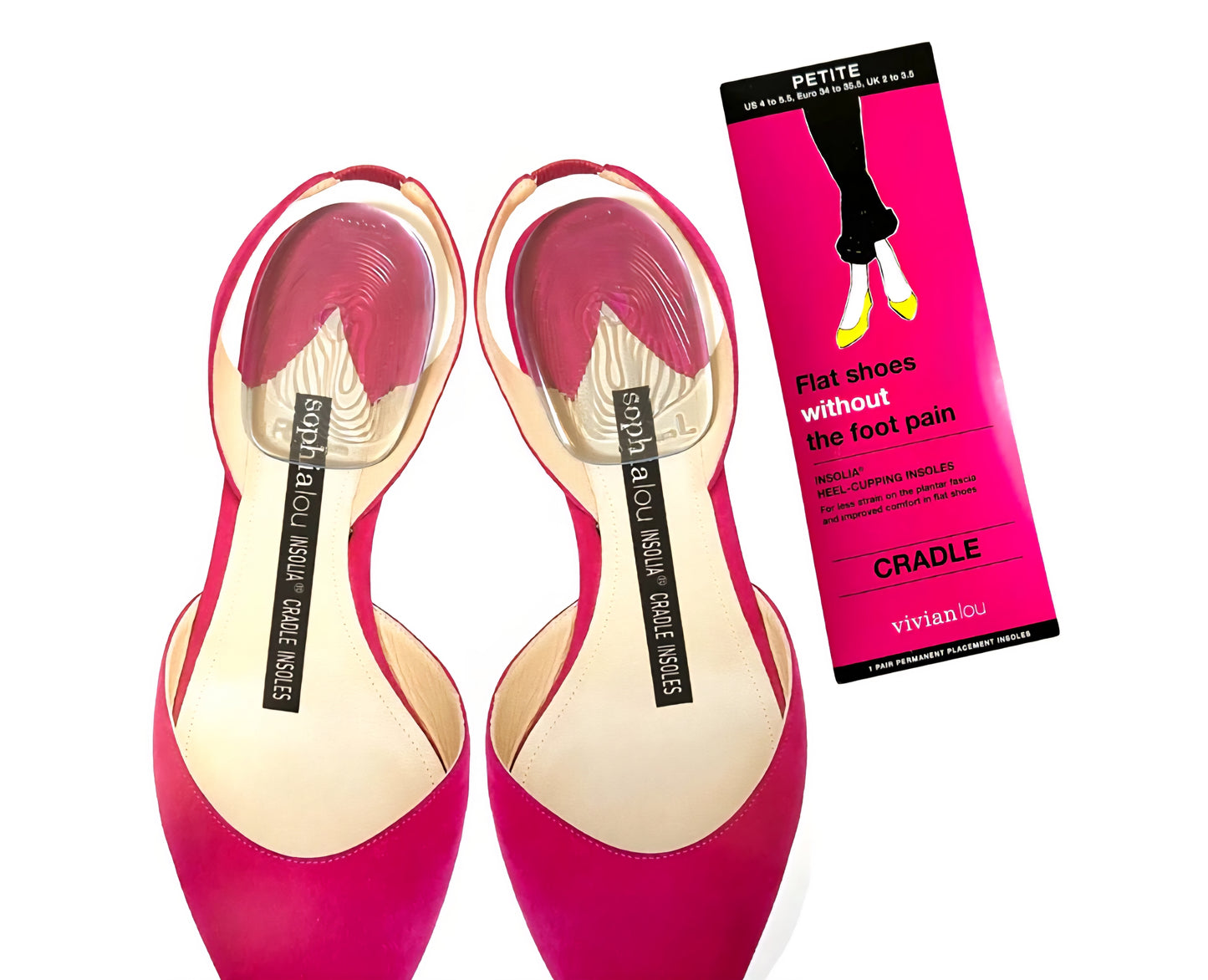 VivianLou CRADLE Heel-Cupping Insoles for Flat Shoes Supportive Comfort Inserts