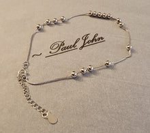Load image into Gallery viewer, 925 Sterling Silver Round Bead Anklet
